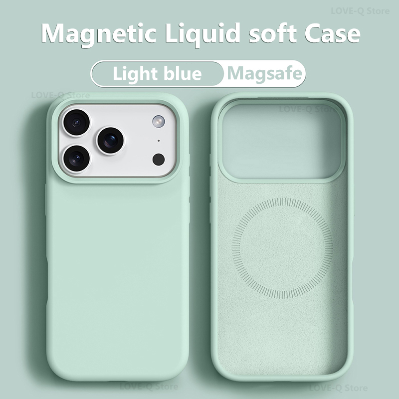 Original Magnetic For MagSafe  - Liquid Silicone Magnetic Phone Case 评论和价格