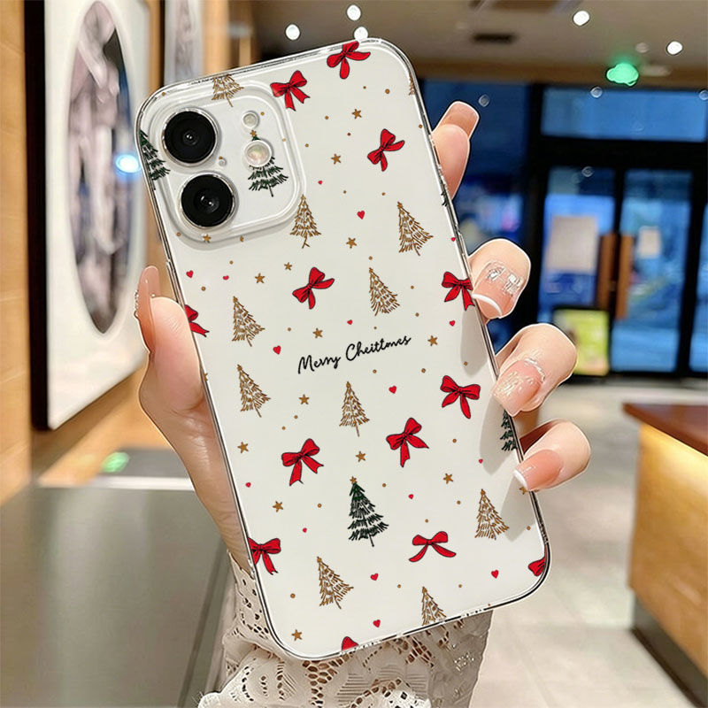 Red Bow Christmas Clear Shockp - Clear Shockproof Bumper Case 评论和价格