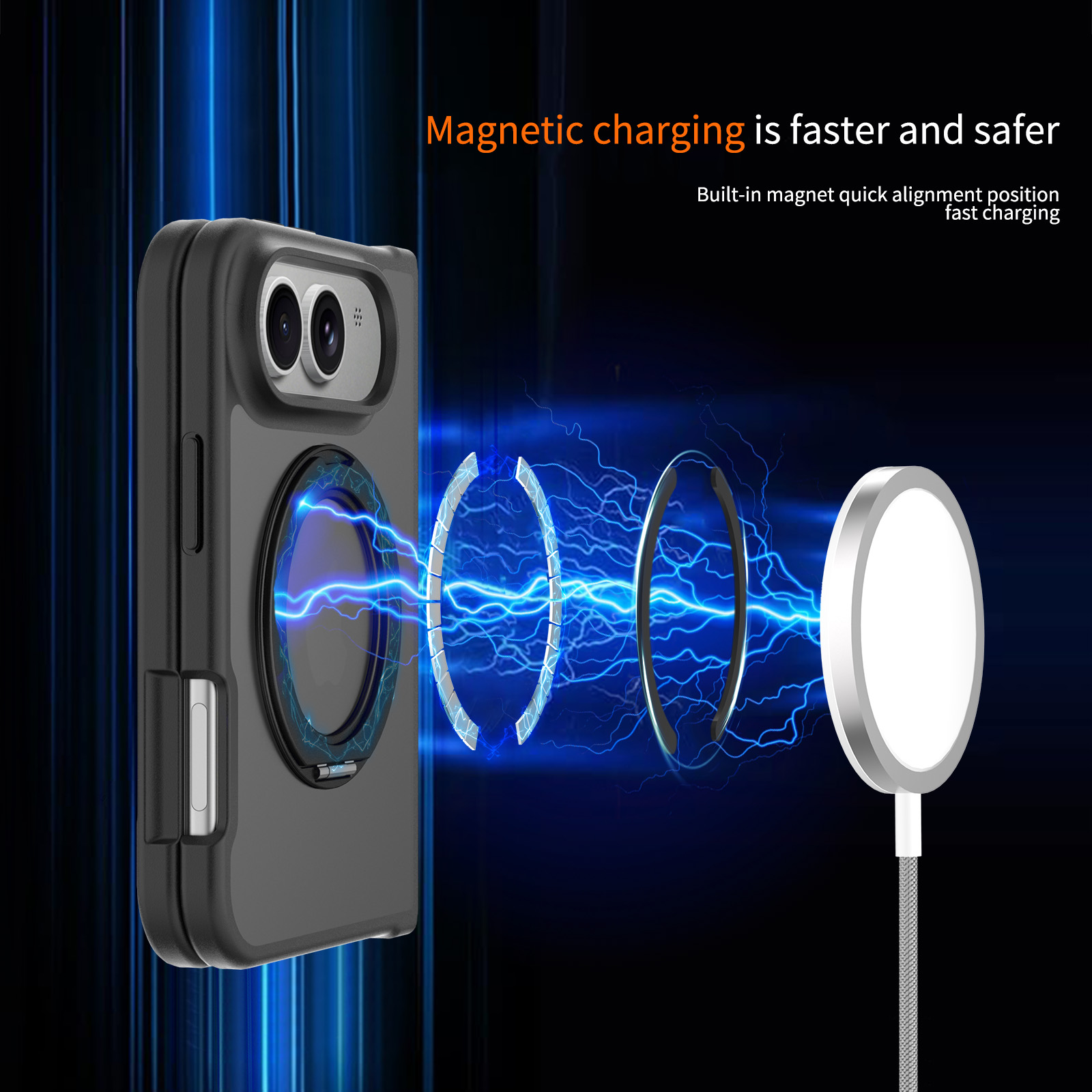 360° Magnetic Bracket Matte Ca - Matte Hard Pc Back Case 评论和价格